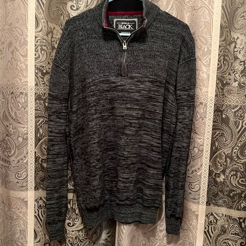 Buckle Black XL Athletic Fit Sweater
